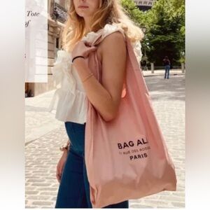 Bag All Tote Bag Large Paris Rose Poudre Canvas Casual